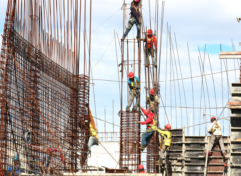 General contractors working together on a construction site