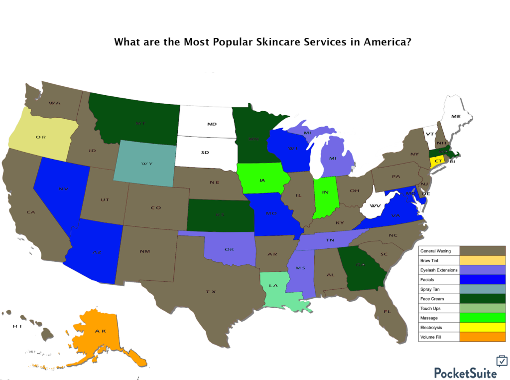 Most Popular Skincare Services in America